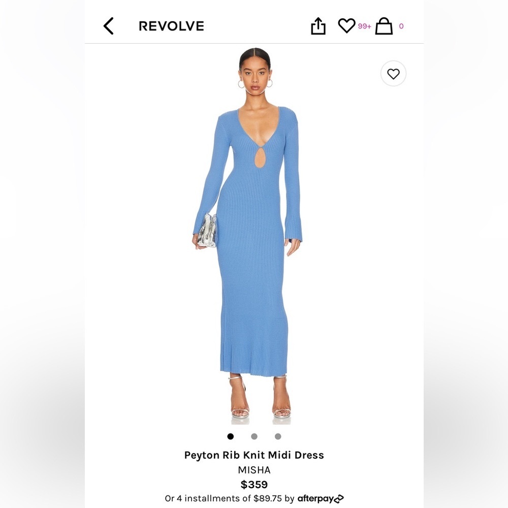 misha ida sleeveless ruched midi dress $332 Anthropologie Misha Ida Ivory Sleeveless Ruched Midi Dress S NEW M598